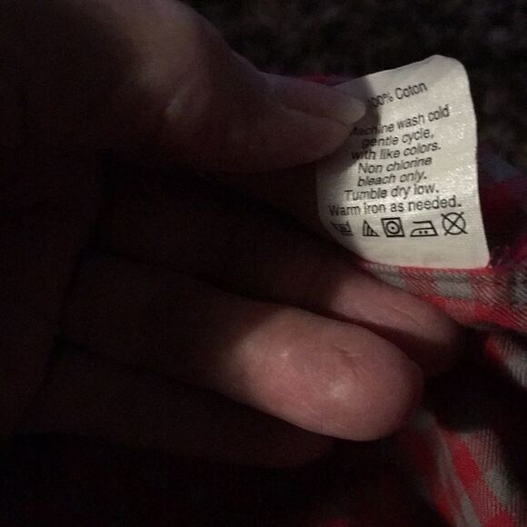 J. Crew Plaid Five Button Down Shirt Medium red gray Slim long sleeves f… - Picture 11 of 11